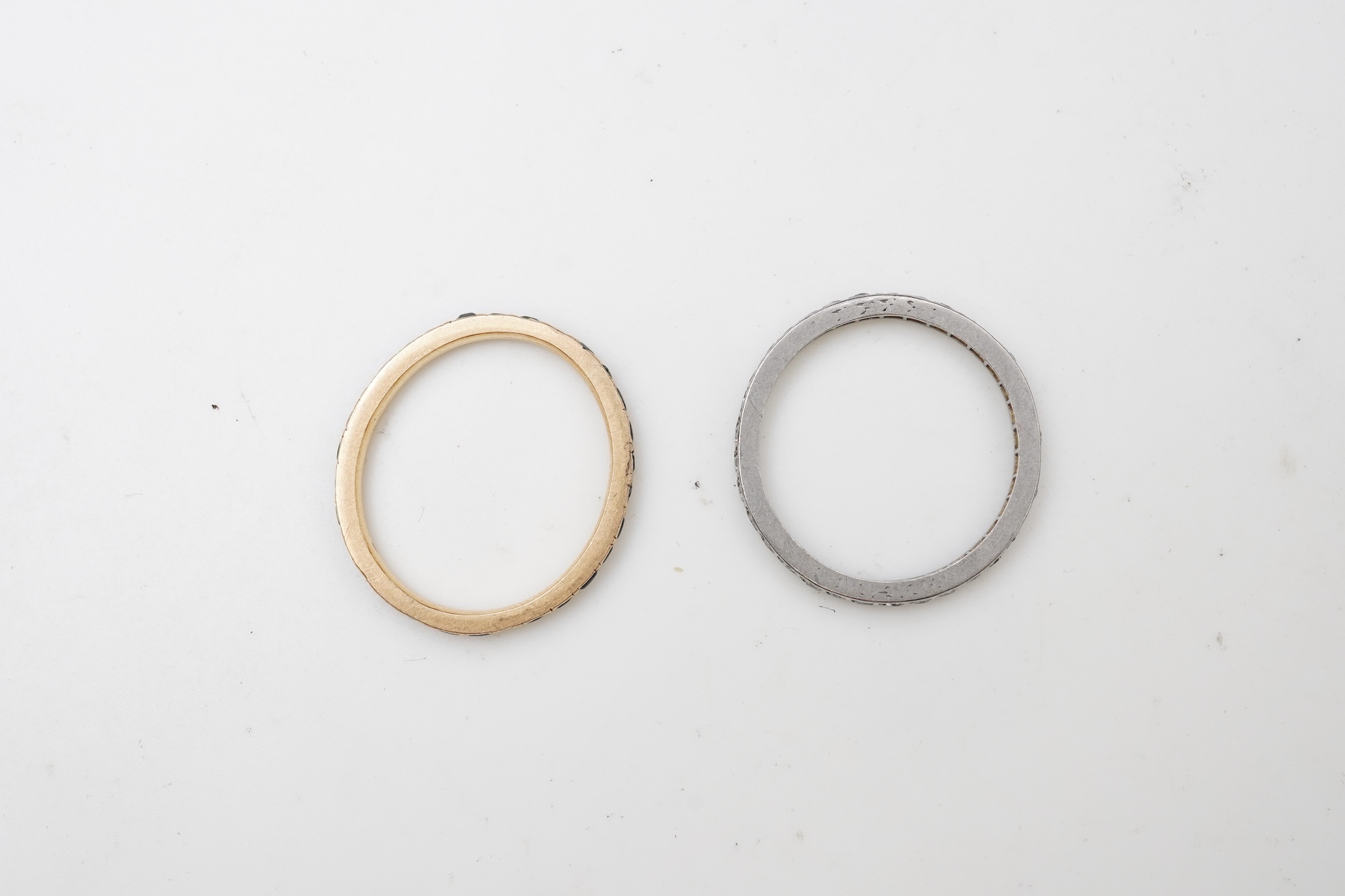 Two eternity rings, early 20th century